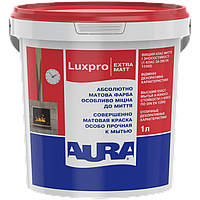 Aura Luxpro ExtraMatt, краска для стен моющаяся, совершенно-матовая, белая, 1л