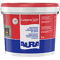 Aura Luxpro ExtraMatt, краска для стен моющаяся, совершенно-матовая, белая, 5л