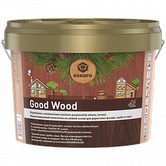 Eskaro Good Wood, олійний антисептик на водній основі для дерев’яного будинку з бруса, зруба, 2,7л