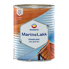 Eskaro Marine Lakk 10 TIX, лак яхтний уретан-алкідний матовий тиксотропний, 0,95л
