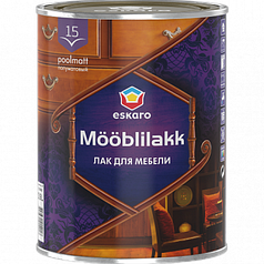 Mooblilack 15, напівматовий акриловий лак для меблів ESKARO