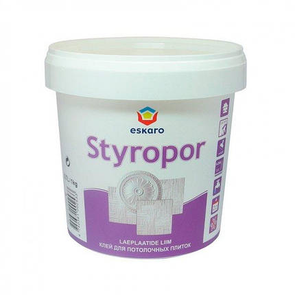Клея будівельні Styropor, клей для виробів із полістиролу ESKARO, фото 2