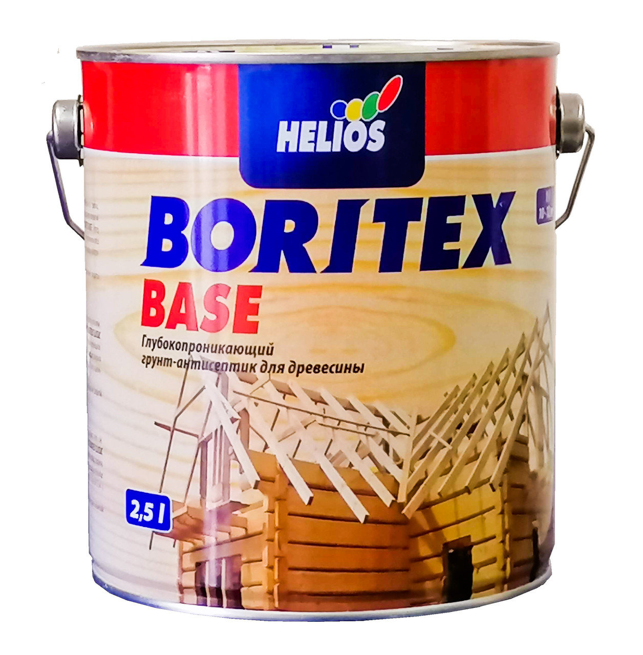 Helios BoriTex Base, біоцидний грунт-антисептик для деревини, 2,5л