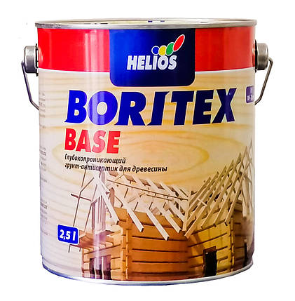 Helios BoriTex Base, біоцидний грунт-антисептик для деревини, 2,5л, фото 2