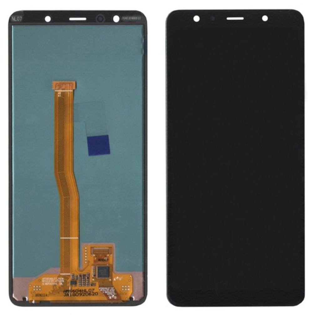 Дисплейний модуль (екран) для Samsung A750 Galaxy A7 2018 Чорний (GH96-12078A) Original