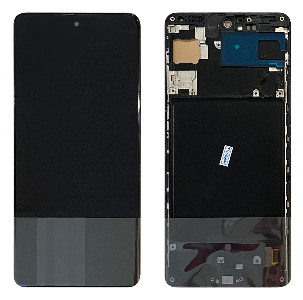 Дисплейний модуль (екран) для Samsung A715 GALAXY A71 Чорний LCD OLED З рамкою (Original Size) (PRC)