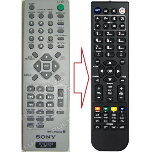 Пульт для SONY RM-AMU002 (аналог), фото 1