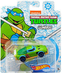 Черепашки Ніндзя Леонардо Hot Wheels Хот вілс машинка ninja turtles leonardo nickelodeon