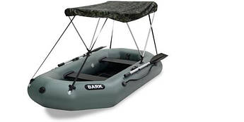 Тент захисний для човнів Bark моделей 220-280, від сонця та дощу, каркас алюмінієвий, камуфляж, легкий монтаж