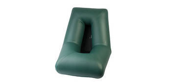 Надувне крісло BARK з підтримкою спини, для ПВХ човнів і кемпінгу, міцний ПВХ 850 г/м², легке, компактне, з клапаном