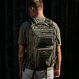 Тактичний рюкзак військовий штурмовий армійський ASDAG 50 літрів Хакі Оліва, фото 3