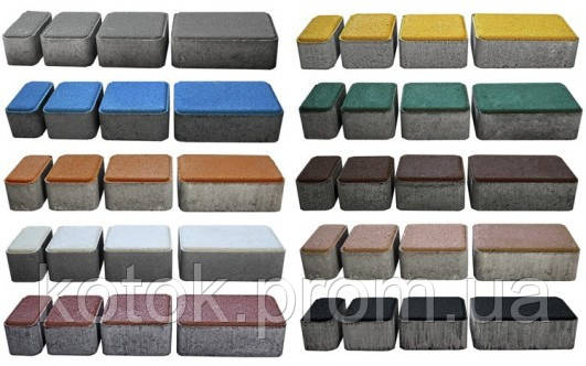 Тротуарная плитка с фаской Bena Старый город Комплект 5 камней 60 мм ...