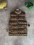 Чоловічий жилет Louis Vuitton M1226 коричневий XXL, фото 6