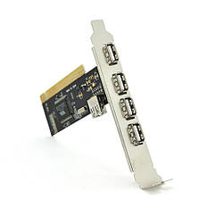 DR Контролер PCI=>USB 2.0, 4+1port (NEC chipset), BOX