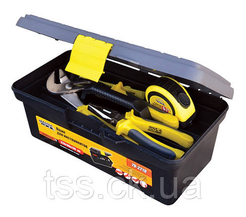 Ящик для інструментів MASTERTOOL з пластиковими замками 12,5" 320х180х130 мм 79-2219, фото 1