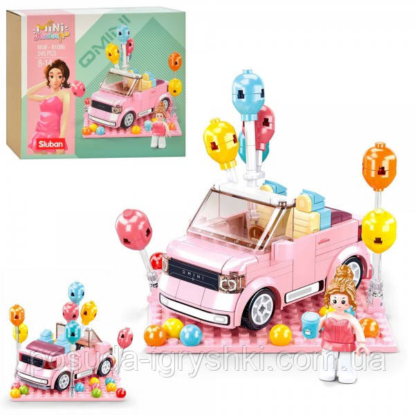 Конструктор  M38-B1086 машина, фігурка, ку́льки, 245 деталей., фото 1
