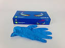 Рукавички Нітрил Синій (100 шт.) S (1 пачка), фото 2
