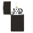 Zippo Slim® High Polish Black 28123, запальничка тонка полірована чорна, фото 3