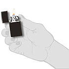 Zippo Slim® High Polish Black 28123, запальничка тонка полірована чорна, фото 5