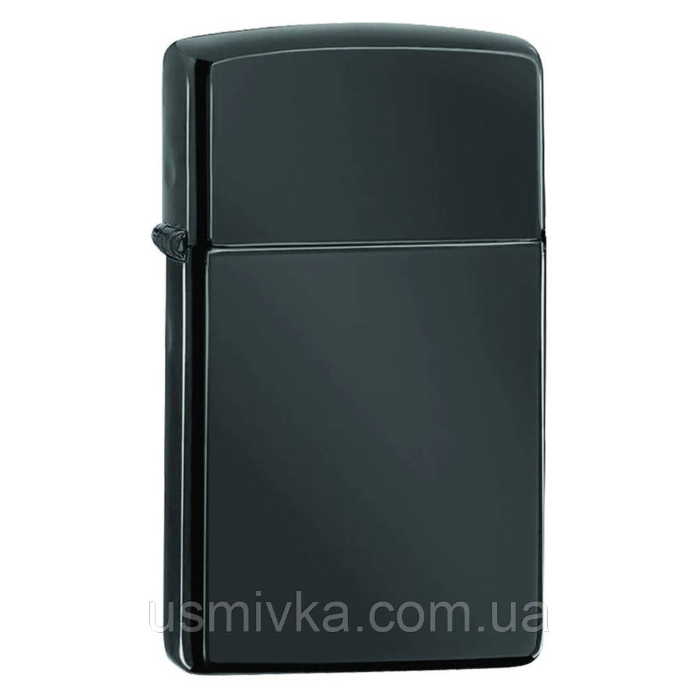 Zippo Slim® High Polish Black 28123, запальничка тонка полірована чорна
