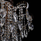 Кришталева люстра на 3 лампи Е27 з підсвічуванням та пультом д/у колір золото SM-E2736/3+8/FG/LED, фото 4