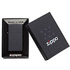 Zippo Slim® Black Matte 1618 запальничка тонка матова чорна, фото 5