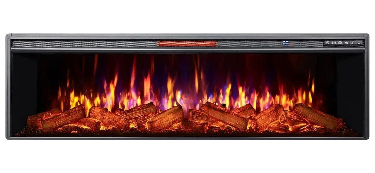 Електрокамін Вбудований ArtiFlame AF60 (зі звуком) Електричний Камін з ефектом живого вогню