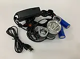 Ліхтар налобний світлодіодний High Power Headlamp 3xT6, фото 2