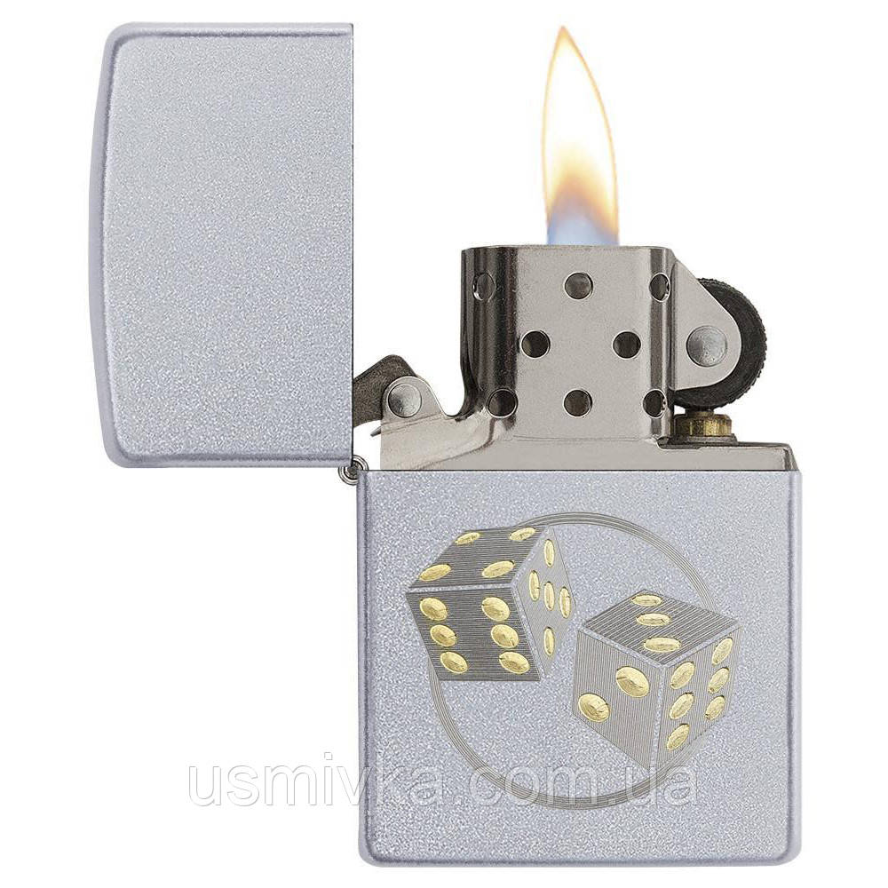 Zippo Dice 29412, зажигалка zippo игральные кости - фото 4 - id-p1701934386