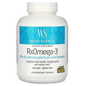 Омега-3 для жінок RxOmega-3 WomenSense Natural Factors 120 м'яких таблеток Enteripure