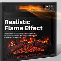 Електрокамін Вбудований ArtiFlame AF18 Декоративний Електричний Камін з ефектом живого вогню, фото 4