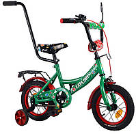 Велосипед детский двухколесный Tilly Explorer T-21211-2 12 дюймов (2-4 лет) с ручкой