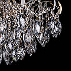 Кришталева люстра на 4 лампи Е27 з підсвічуванням та пультом д/у колір золото SM-E2736/4+12/FG/LED, фото 3