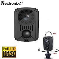Мини камера с датчиком движения Nectronix MD31, Full HD 1080P с аккумулятором 1500мАч видеокамера маленькая
