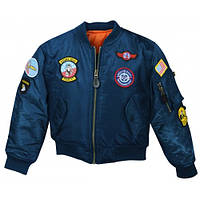 Детская куртка пилота Mc Allister MA1 Flight Jacket Top Gun (темно-синяя)