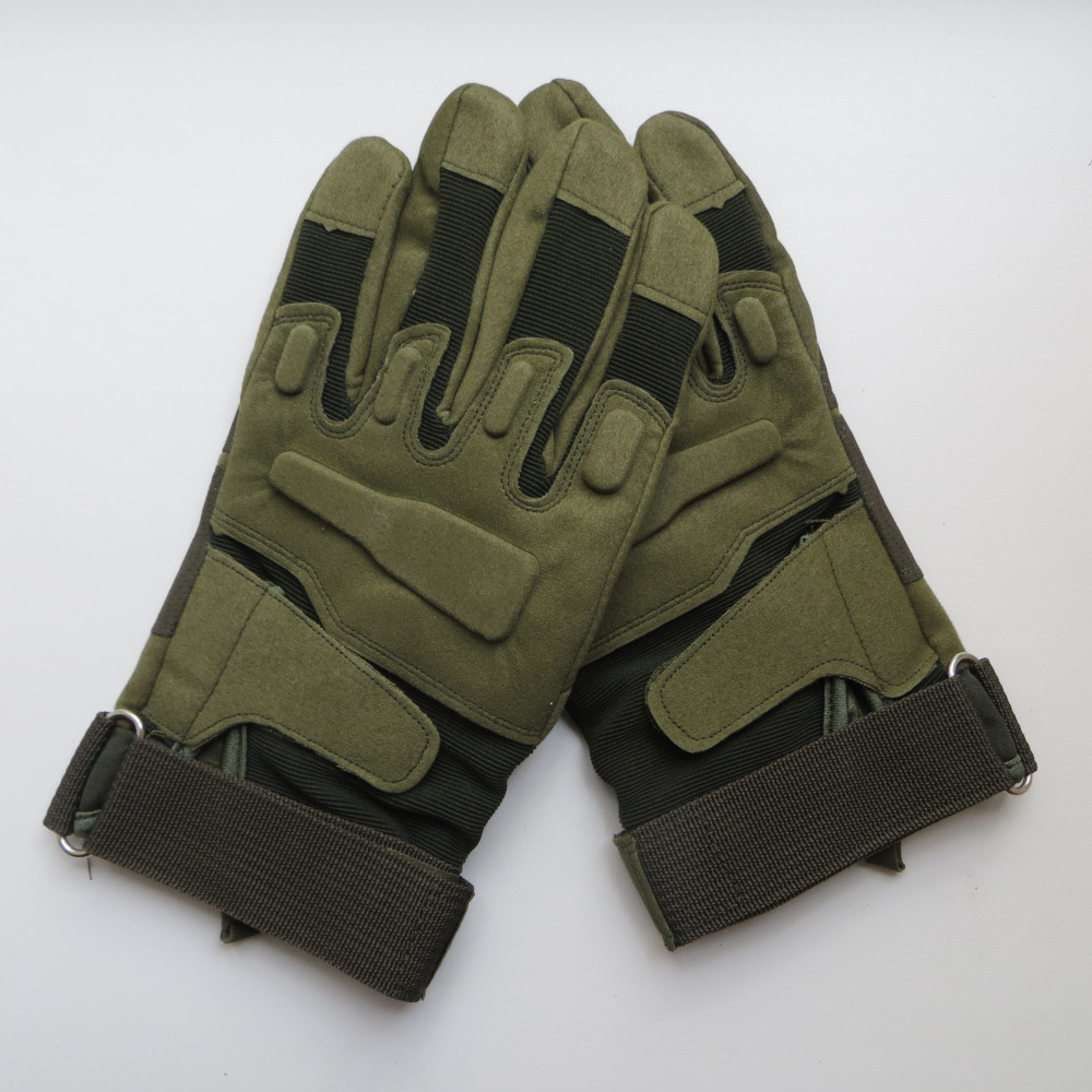 Рукавички тактичні військові, рукавички для виживання, мото рукавички (олива, L, XL)