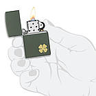 Zippo Four Leaf Clover 49796, запальничка zippo чотирилиста конюшина, фото 2