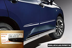 Lexus RX RX350 RX450H 2010-2016 Молдинги на двері передні задні чорні колір Stargazer Black Нові Оригінал