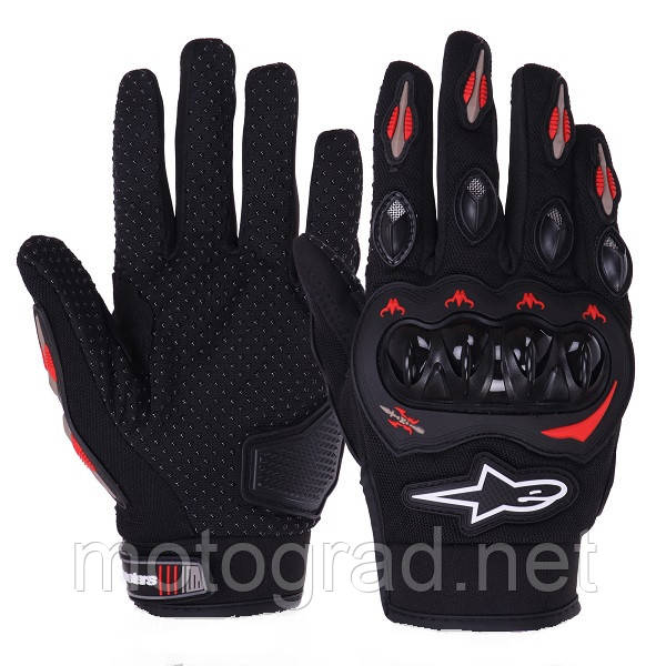 Вело Рукавички Alpinestar чорно-червоні