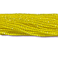Намистини Шпінель огранювання кругле 2 мм Ø 0,5 мм 200 шт. нитка 37 см Жовтий 10, фото 2