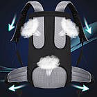 Туристичний рюкзак на 90 л S1907 (80x25x36 см) Чорний/Великий рюкзак для подорожей Унісекс, фото 8