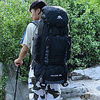 Туристичний рюкзак на 90 л S1907 (80x25x36 см) Чорний/Великий рюкзак для подорожей Унісекс, фото 7