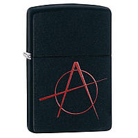 Zippo Anarchy Symbol 20842, зажигалка zippo Символ анархии