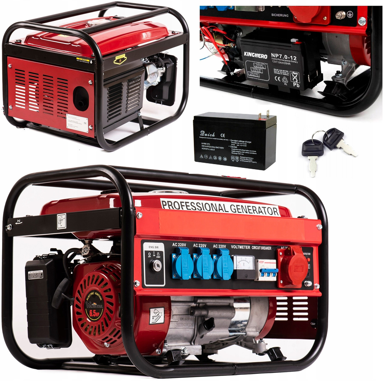 Генератор бензиновый трехфазный Huttenberg 2800W (Германия): продажа ...