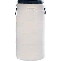 Бочка пластикова харчова Біла 50л Пластиковий бідон для зберігання харчових рідин