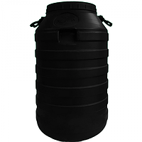 Бочка пластикова технічна Чорна 50л Технічний бідон із широкою горловиною