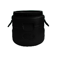 Бочка пластикова технічна Чорна 20л Бочка з широкою горловиною Технічна бочка