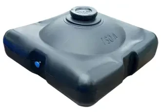 Бак плоский для літнього душу пластиковий 150 л Ємність-бак для літнього душу Плоский бак для дачі