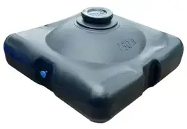 Бак плоский для літнього душу пластиковий 150 л Ємність-бак для літнього душу Плоский бак для дачі