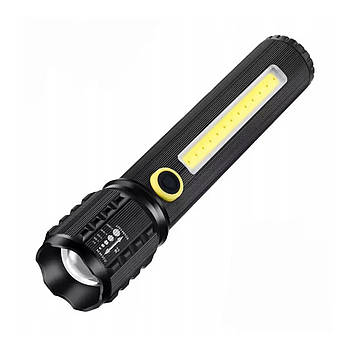 Світлодіодний LED ліхтарик ручний акумуляторний ZOOM 3 ват + 3 ват COB Sneha (99785915-15-C63)